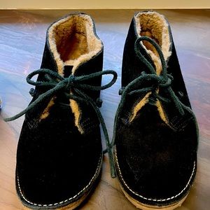 Beek Penguin Black Suede Boots SZ 8M